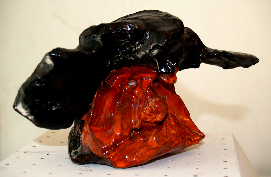 T�te d'abruti et d'ivrogne portant un b�ret.